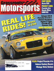 GRASSROOTS MOTORSPORTS 2001 DEC - ACURA RSX, PROJ PORSCHE 944; MIATA; BMW M3